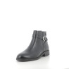Bottines noires Croco